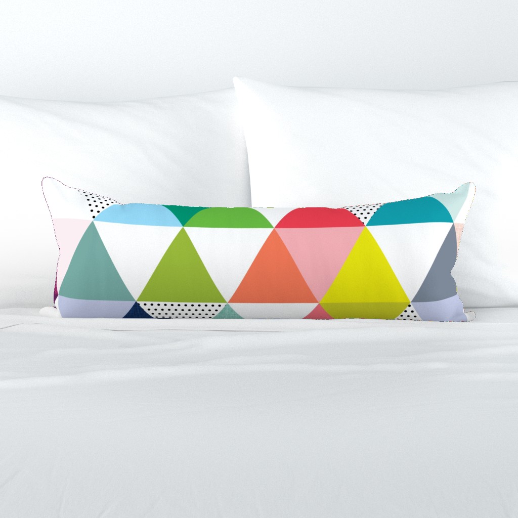 rainbow baby triangle wholecloth