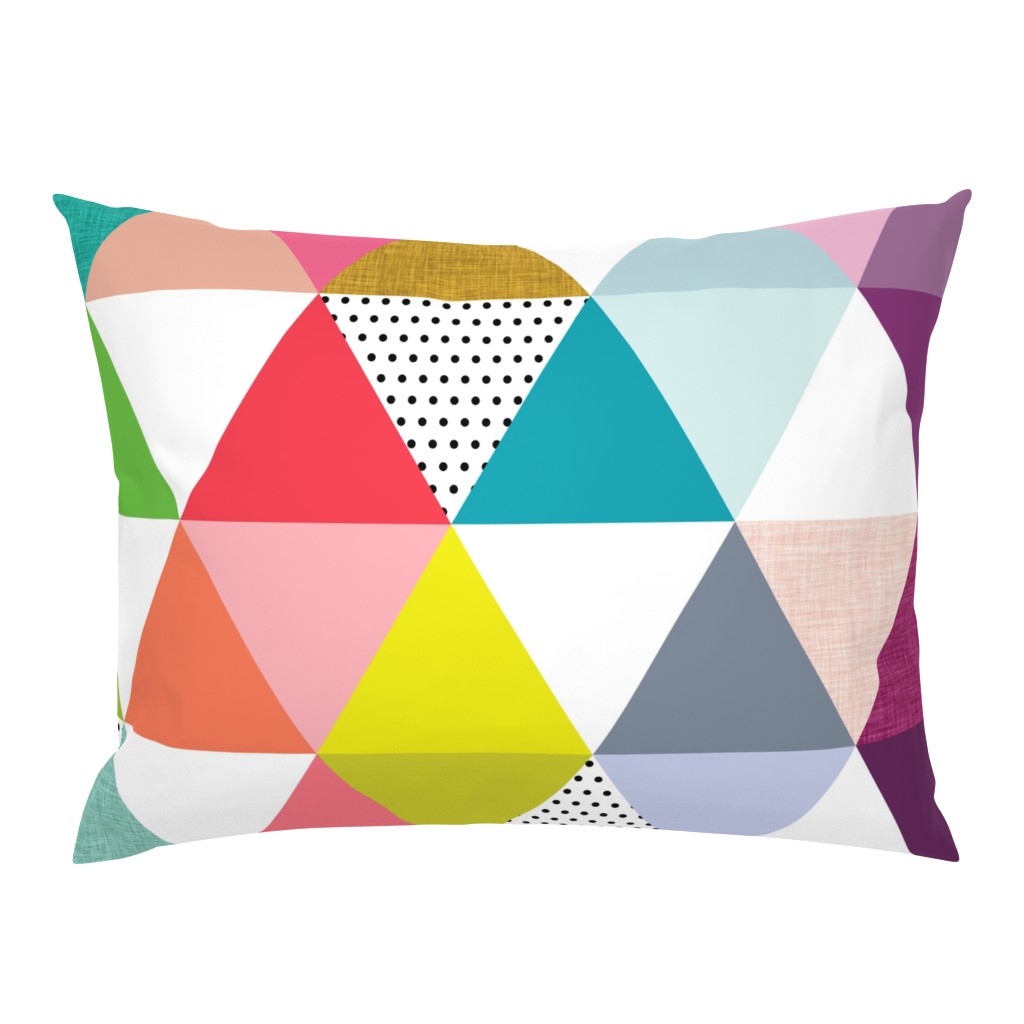 rainbow baby triangle wholecloth