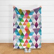 rainbow baby triangle wholecloth