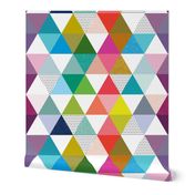 rainbow baby triangle wholecloth