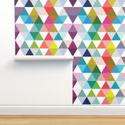 rainbow baby triangle wholecloth