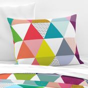 rainbow baby triangle wholecloth