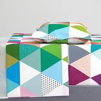 rainbow baby triangle wholecloth