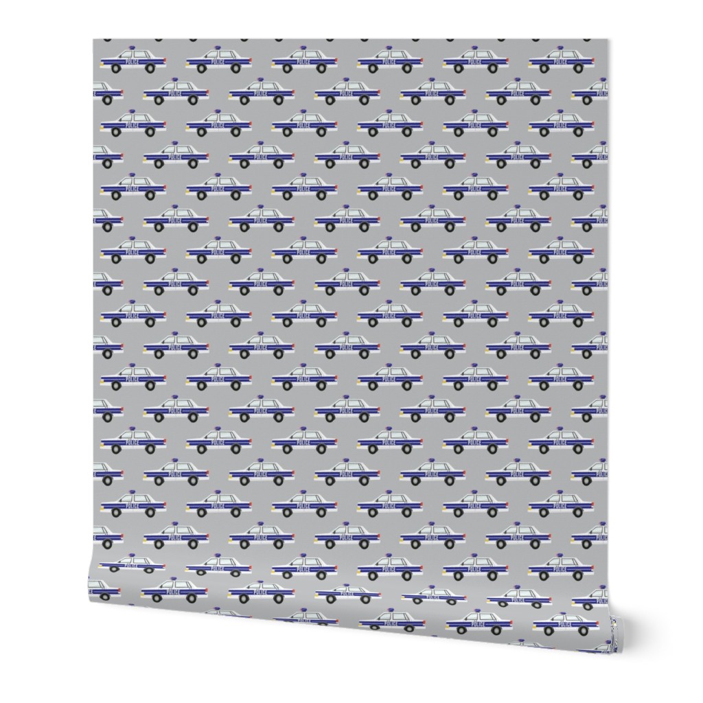 (micro scale) police car fabric - light grey