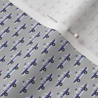 (micro scale) police car fabric - light grey