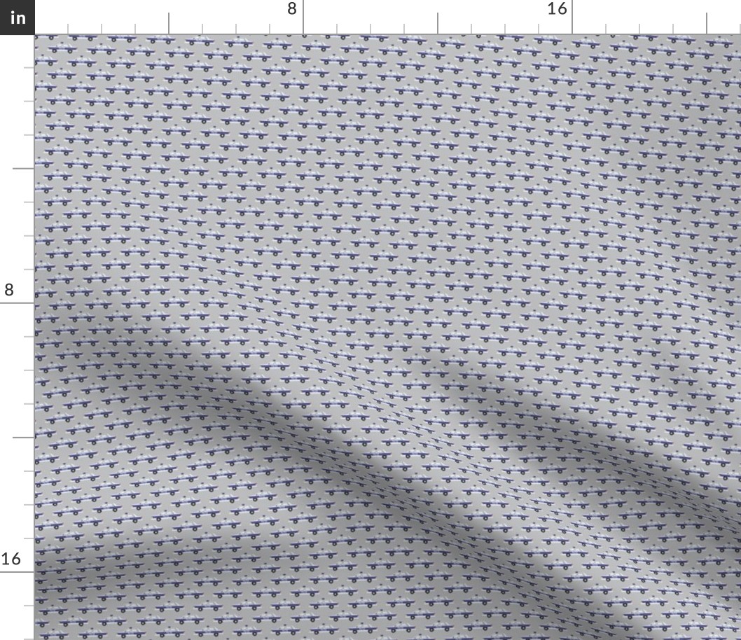 (micro scale) police car fabric - light grey