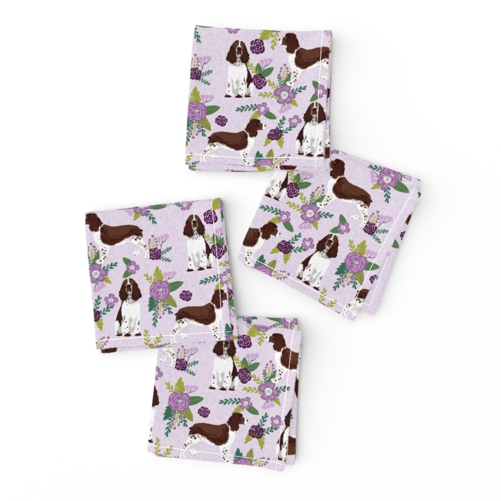 english springer spaniel pet quilt c collection coordinate floral