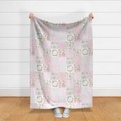 monogram quilt letter Y girls pink nursery baby quilts