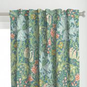 William Morris Gallery Golden Lily Unlined Curtain Pairs & Tie Backs 