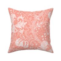 Golden Lily ~ Coral and White ~ The William Morris Collection