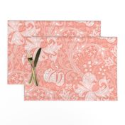 Golden Lily ~ Coral and White ~ The William Morris Collection