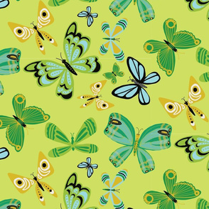 Butterflies Malachite Green 