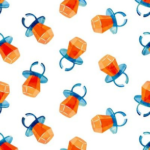 candy ring - orange and blue - sweets 