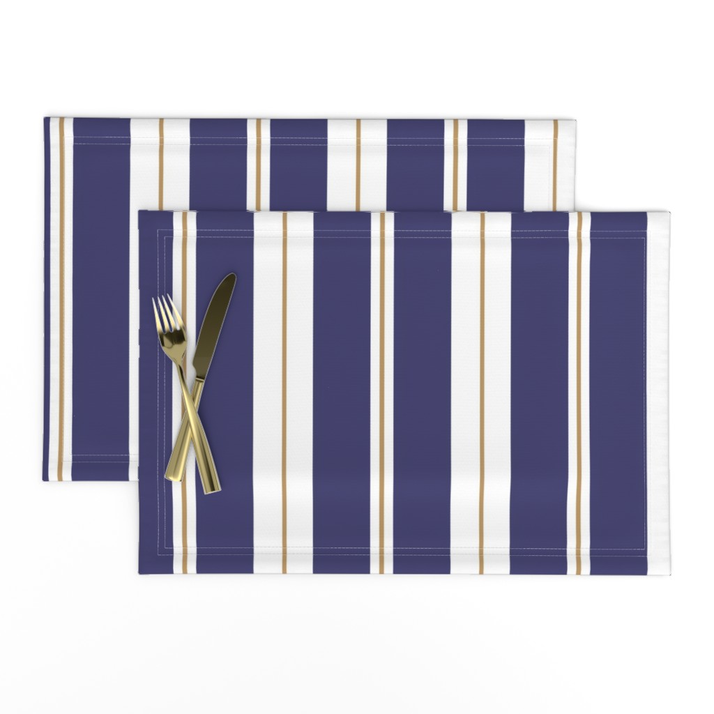 Navy and Gold Stripe