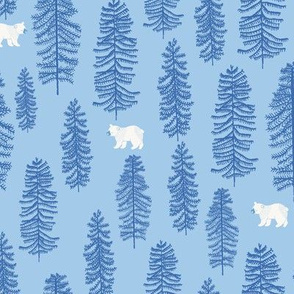 little bear forest blue