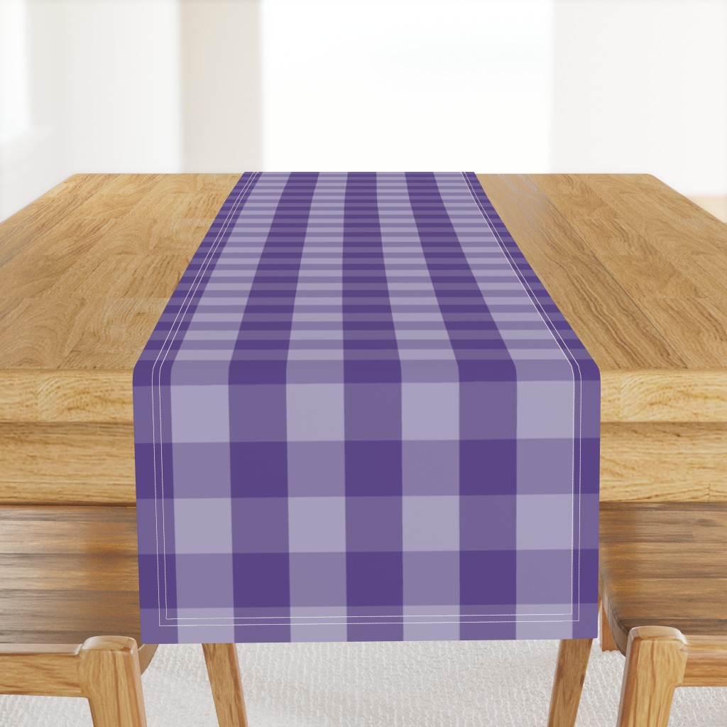 Large Purple Check: Violet Purple Check Deep