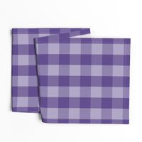 Large Purple Check: Violet Purple Check Deep