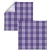 Large Purple Check: Violet Purple Check Deep