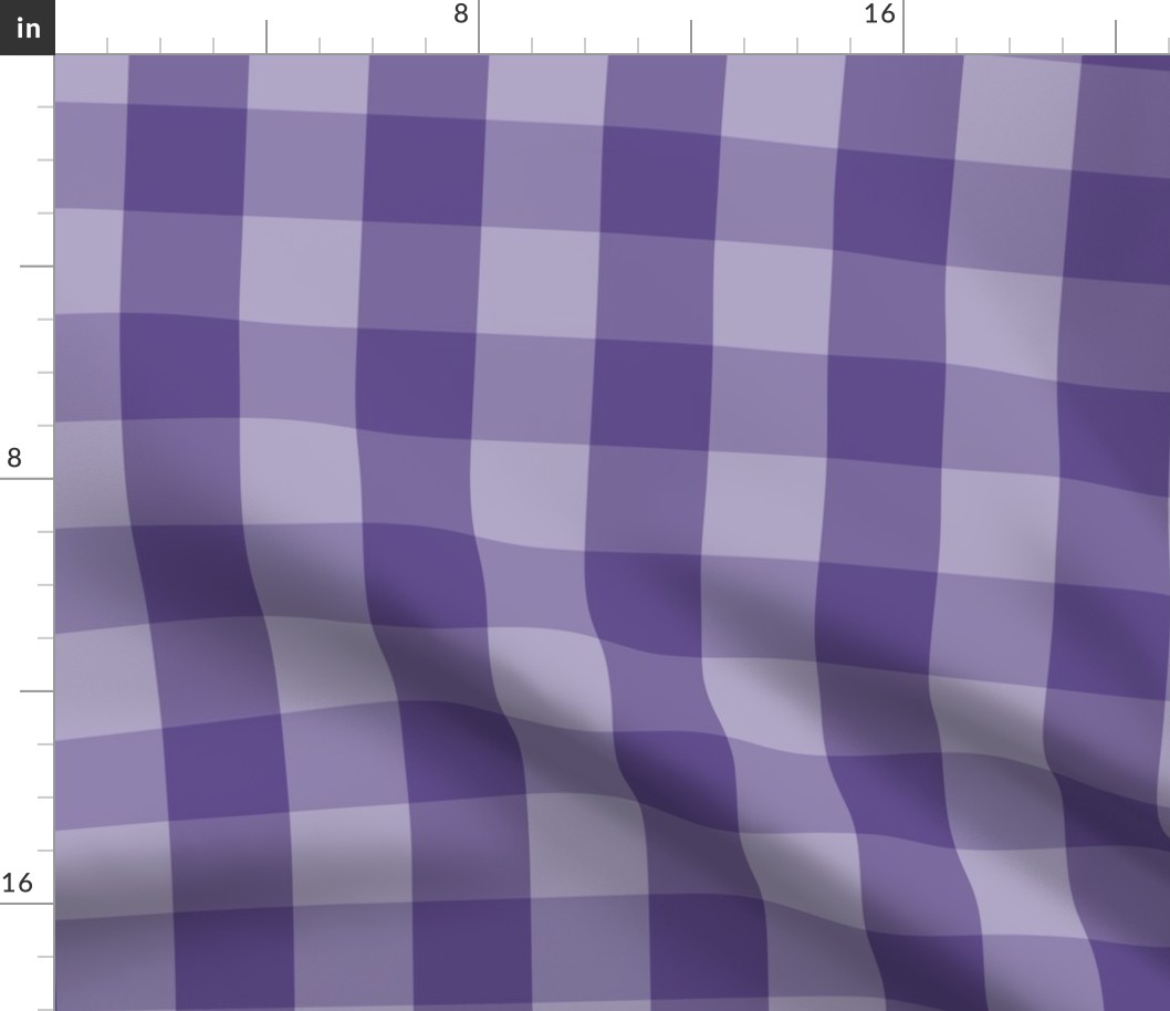 Large Purple Check: Violet Purple Check Deep