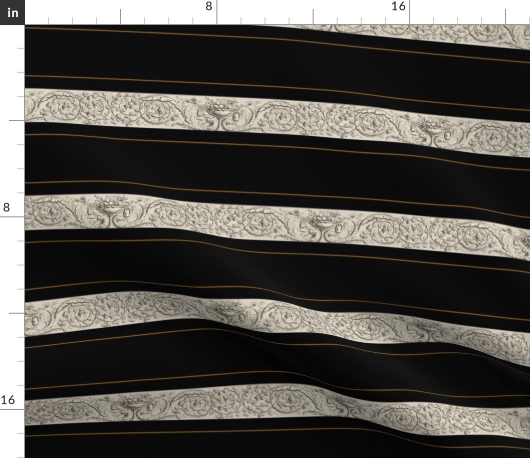 Acanthus Scrolls Stripe