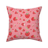 strawberry pattern soft pink