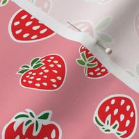 strawberry pattern soft pink