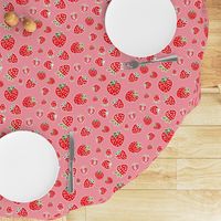 strawberry pattern soft pink