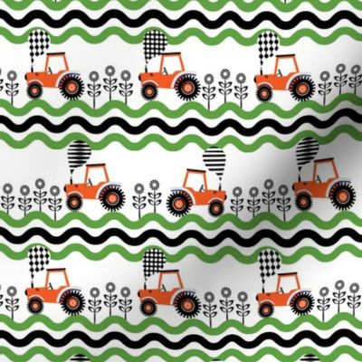 Farm tractor / orange