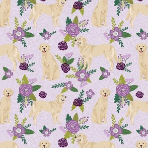 golden retriever pet quilt c cheater collection floral dog breed fabric