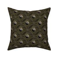 ★ MAGIC EIGHT BALL ★ Olive Green - Small Scale / Collection : 8 Balls - Billiard & Rock 'n' Roll Old School Tattoo Print