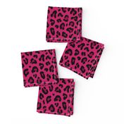 ★ LOVE LEOPARD – LEOPARD PRINT in HOT PINK ★ Medium Scale / Collection : Leopard spots – Punk Rock Animal Print