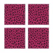 ★ LOVE LEOPARD – LEOPARD PRINT in HOT PINK ★ Medium Scale / Collection : Leopard spots – Punk Rock Animal Print