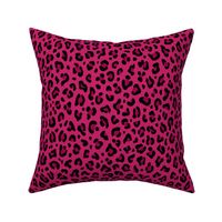 ★ LOVE LEOPARD – LEOPARD PRINT in HOT PINK ★ Medium Scale / Collection : Leopard spots – Punk Rock Animal Print