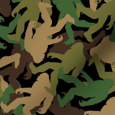 Hidden Bigfoot Camouflage - Cryptid Camo, Medium   