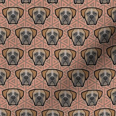 Boxer Dog Faces on Geo - Small