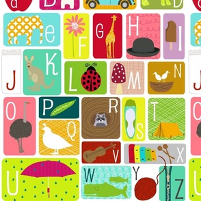 Alphabet Chart - Fat Quarter