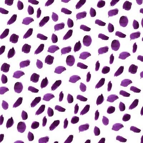 Purple brushstrokes, watercolor paint abstract pattern