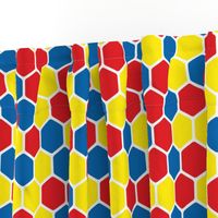 Hexagon Pattern in Solid Bright Colors