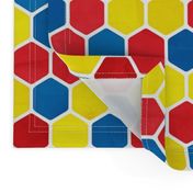 Hexagon Pattern in Textured Bright Colors