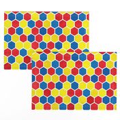 Hexagon Pattern in Textured Bright Colors