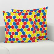 Hexagon Pattern in Textured Bright Colors