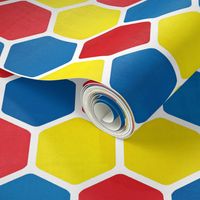 Hexagon Pattern in Textured Bright Colors