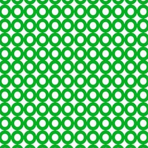 Modern Whimsy Circles Green