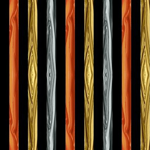 PM - Precious Metals Stripe on Black - medium