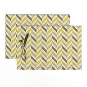 zigzag chevron gray on yellow small scale