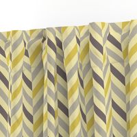 zigzag chevron gray on yellow small scale