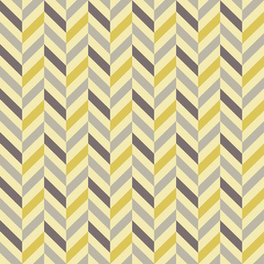 zigzag chevron gray on yellow small scale