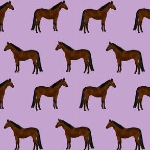 horse bay coat color horses fabric purple