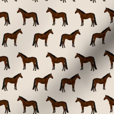 horse bay coat color horses fabric tan