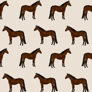 horse bay coat color horses fabric tan